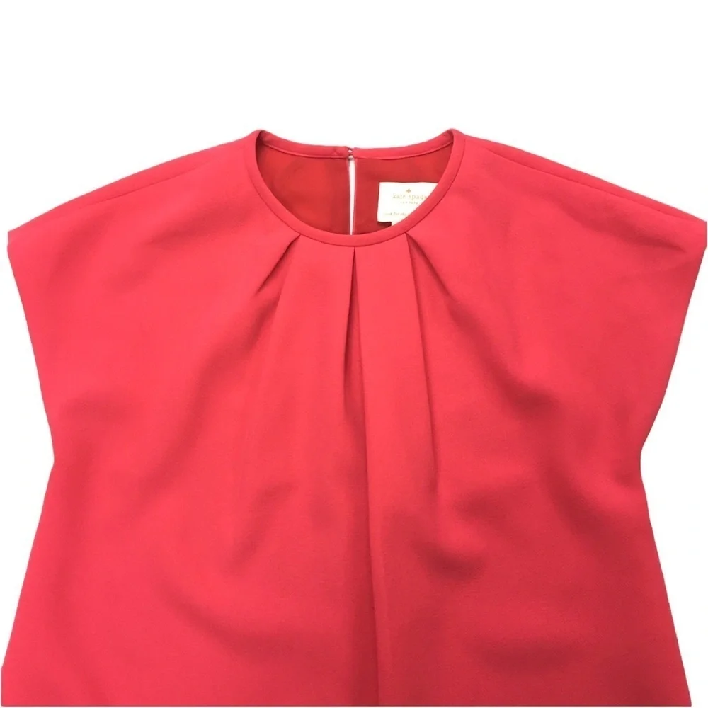 Kate Spade Shaft Smock Dress in Coral Pink